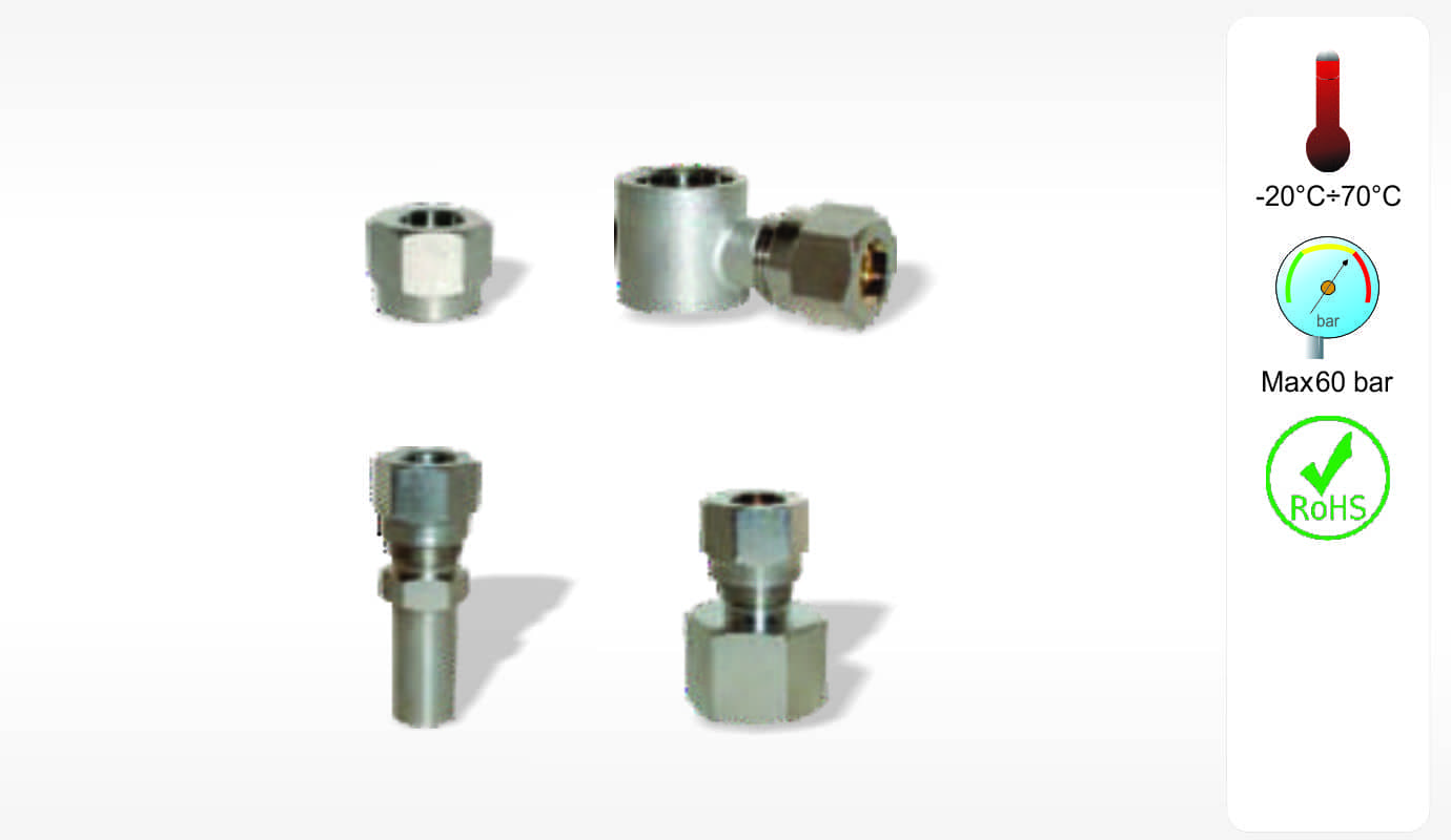 MO Line Brass Nickel Plated compression Fittings