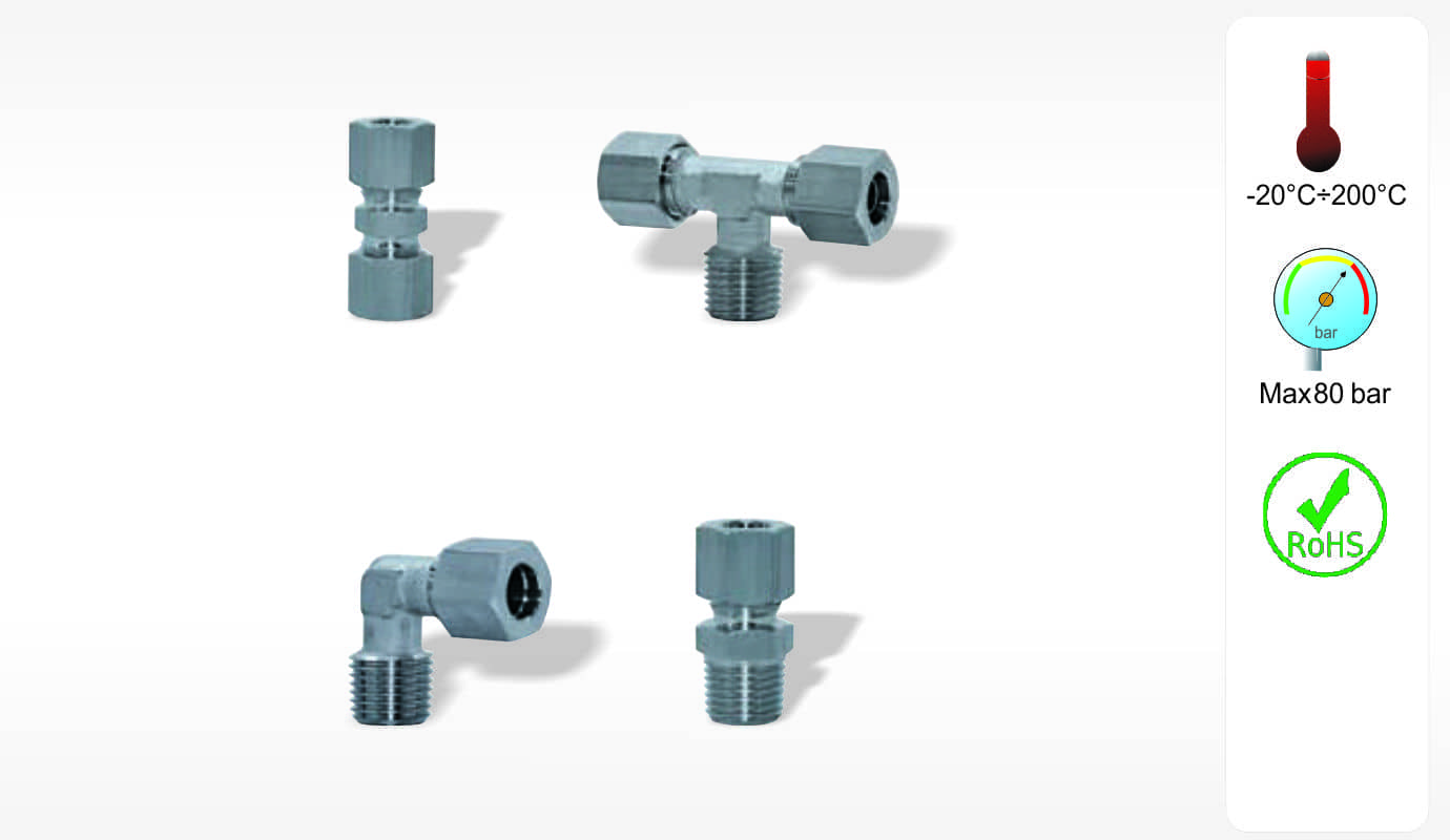 OX Line Stainless Steel Compression Fittings
