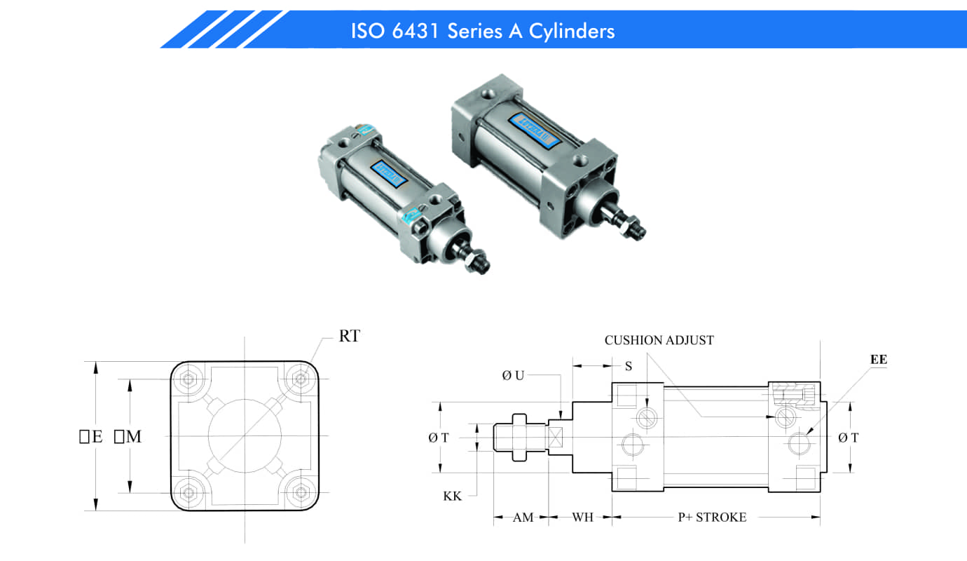 iso 6431 pneumatic cylinder