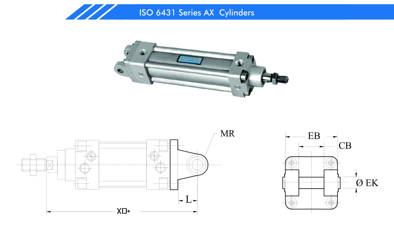 ISO 6431 Series AX Cylinder